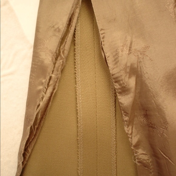 Vintage 1970s CELINE Paris A-line Camel Wool Skirt Size 38, 27W - Picture 10 of 14